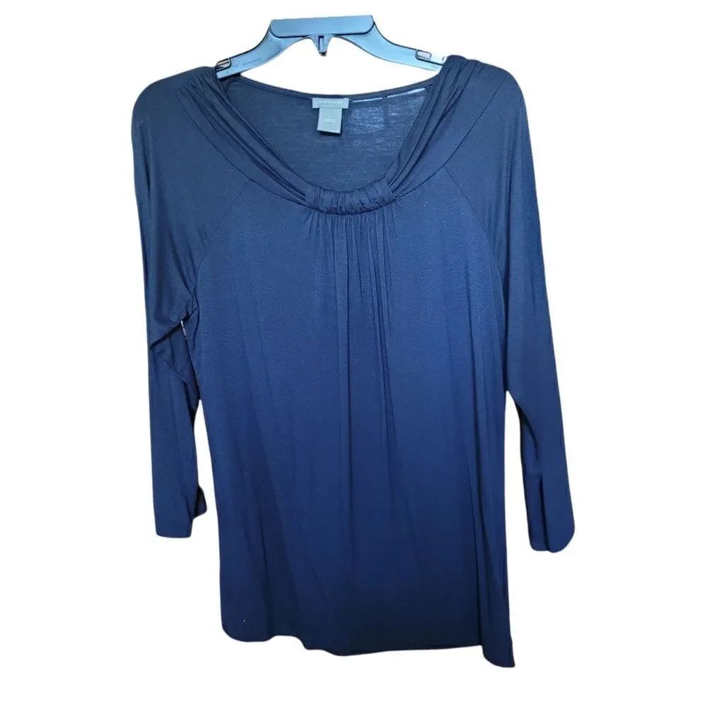 Ann Taylor navy blouse